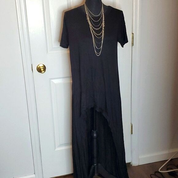 SALE Black High Low Top XL and Plus size - Picture 4 of 7